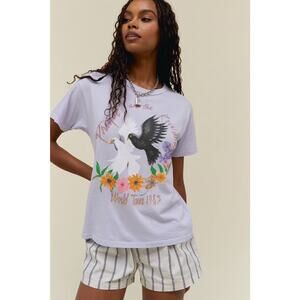 DAYDREAMER Prince World Tour 1985 Ringer Tee in Dawn/purple Sz Small READ